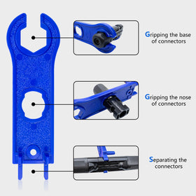 JUYLTOOL IP67 waterproof connectors seal against dust and water in harsh weather.