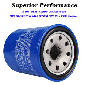 Jvfnxpm oil filter for Hnoda GX690 installed on engine, easy fit for quick service