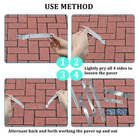 JVNZAM paver removal tool in hand for safe brick lifting tasks.