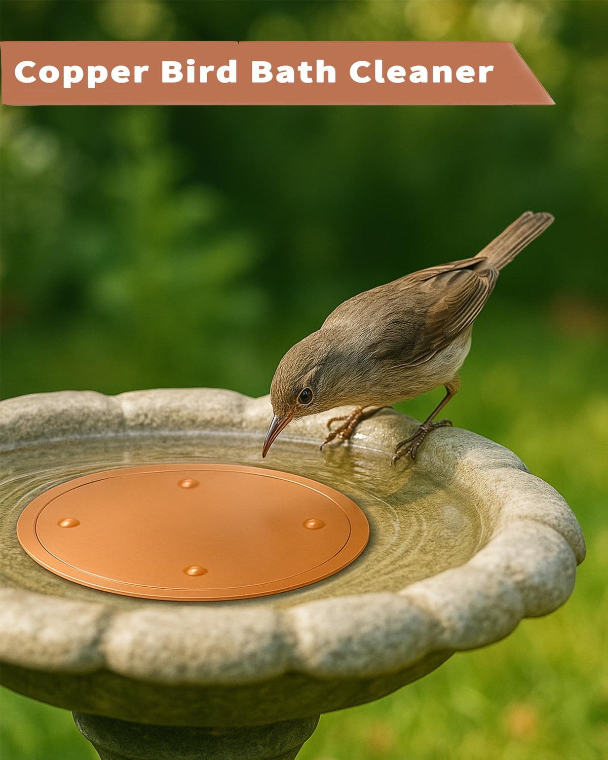 JWShang birdbath four-point support improves stability for steady water surfaces