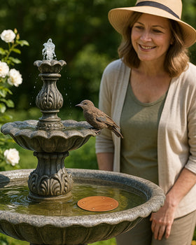 JWShang outdoor-friendly copper disk designed for a low-maintenance garden