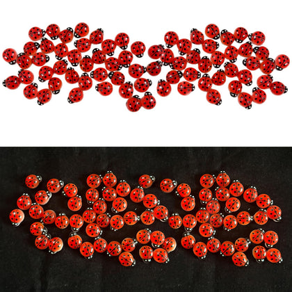 JXITON glow-in-dark tree ladybugs illuminate nighttime garden scenes with playful charm.