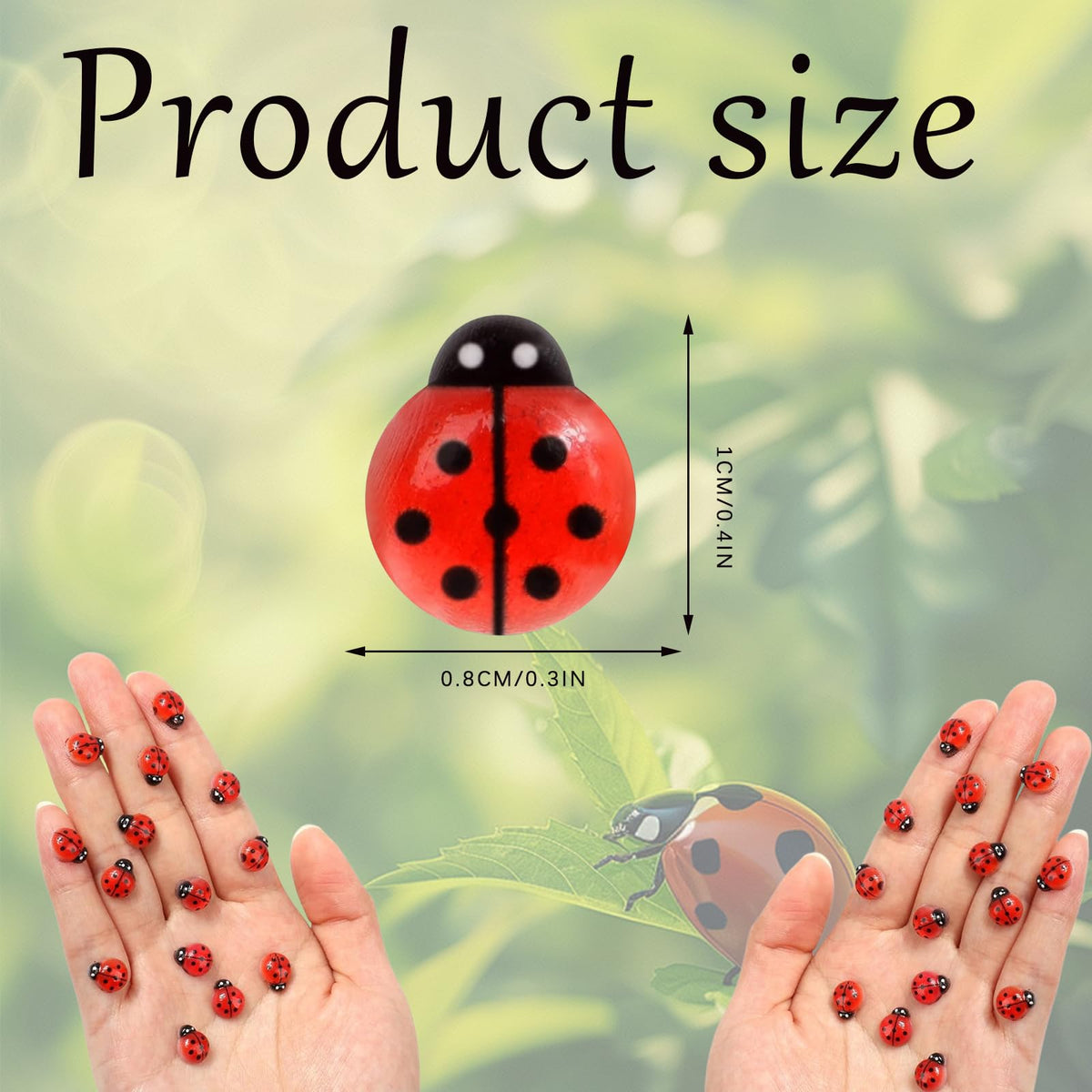 JXITON luminous resin ladybugs brighten aquariums and terrariums as charming habitat highlights.