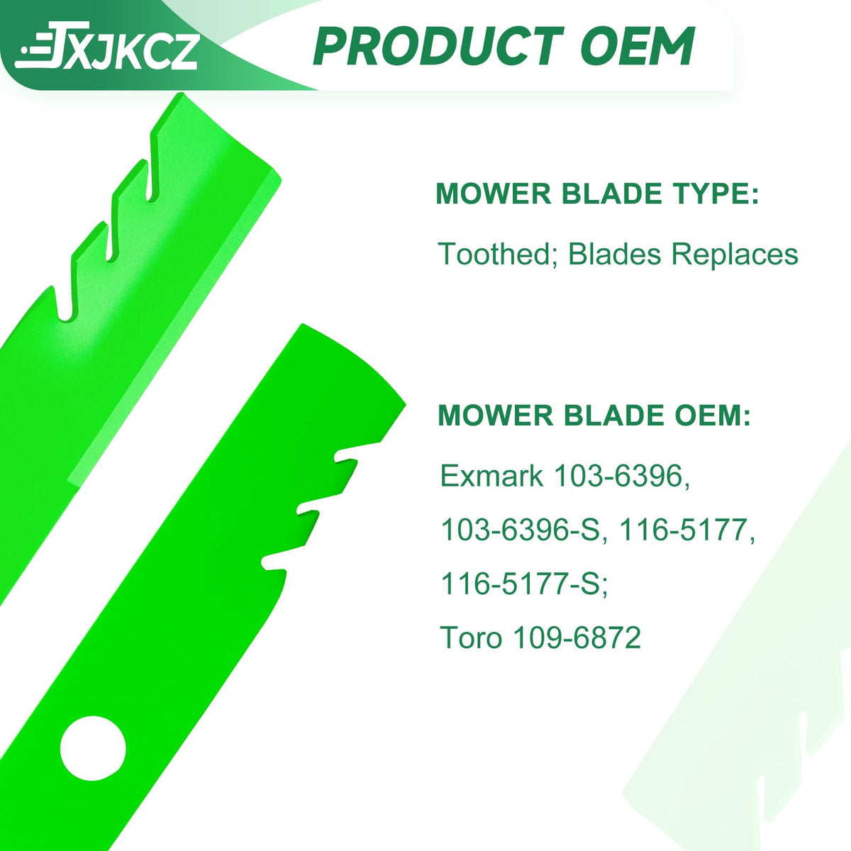 JXJKCZ blade for Toro Titan Z4800 48-inch deck, reliable replacement