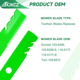 JXJKCZ blade for Toro Titan Z4800 48-inch deck, reliable replacement