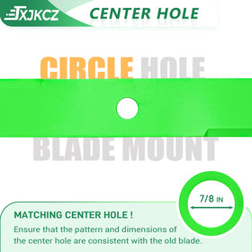 JXJKCZ 60-inch blades compatible with John Deere Z-series for versatile upgrades.