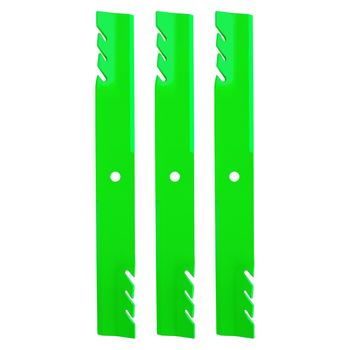 JXJKCZ 60-inch deck blades for Exmark Lazer Z, ready for installation