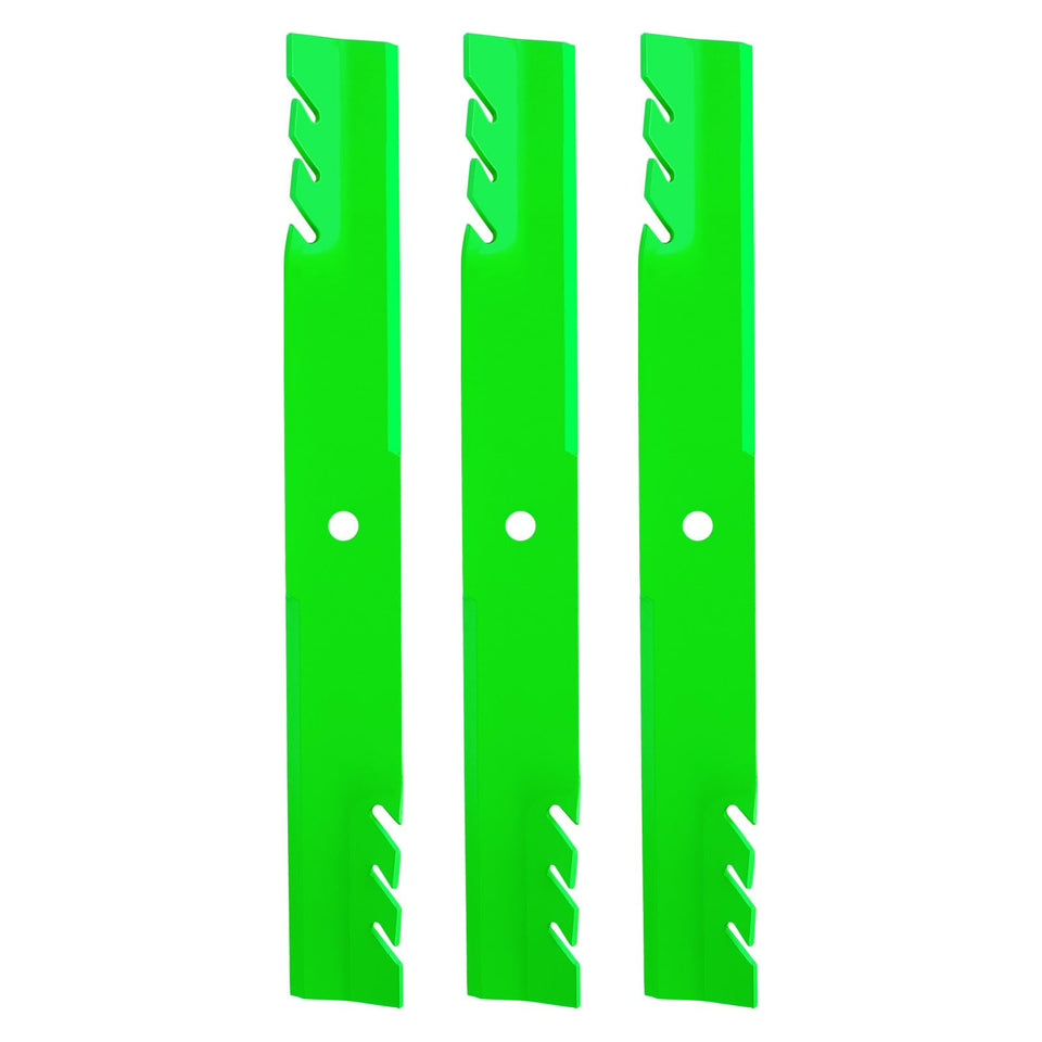 JXJKCZ 60-inch deck blades for Exmark Lazer Z, ready for installation