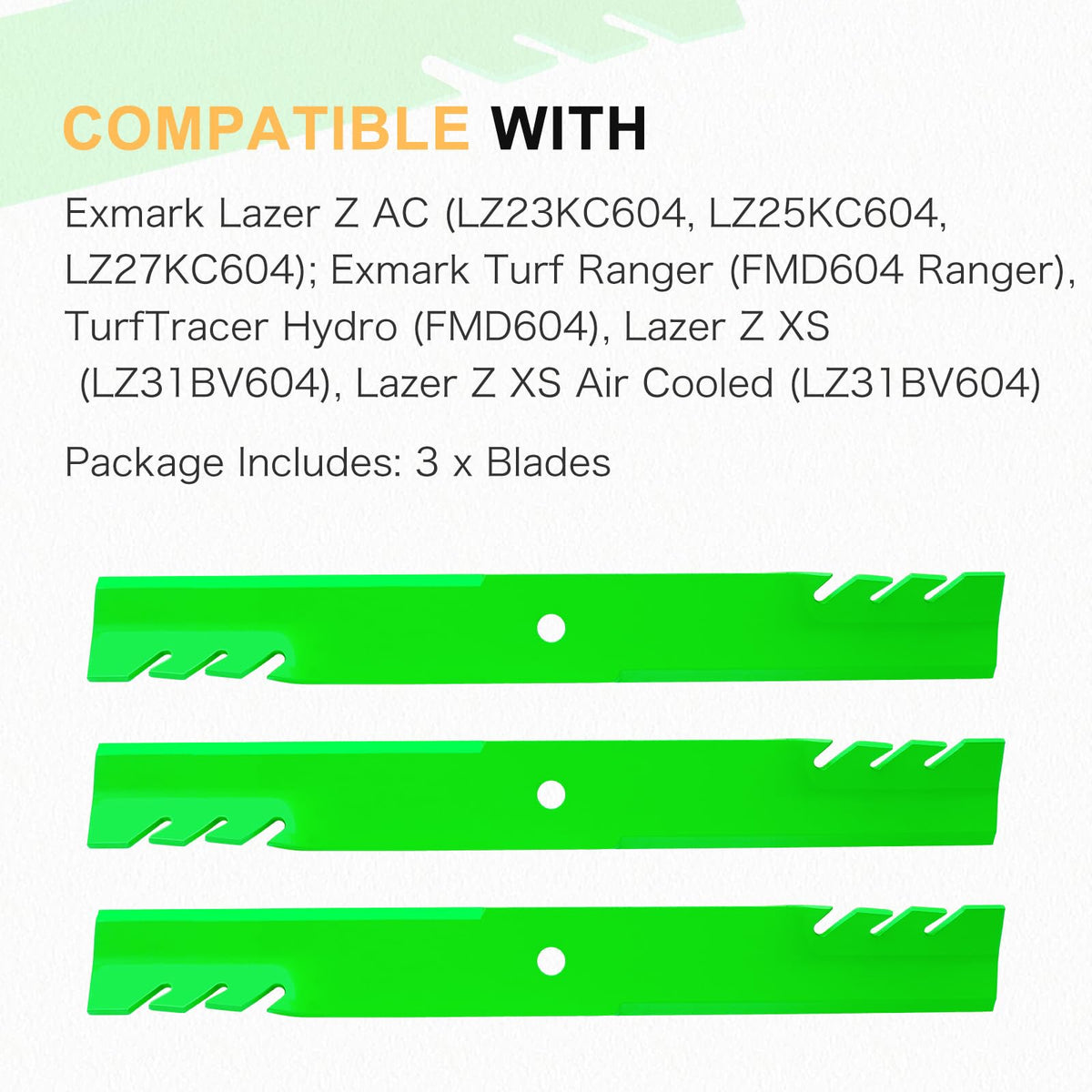JXJKCZ balance-tested blades help maintain mower performance in the field