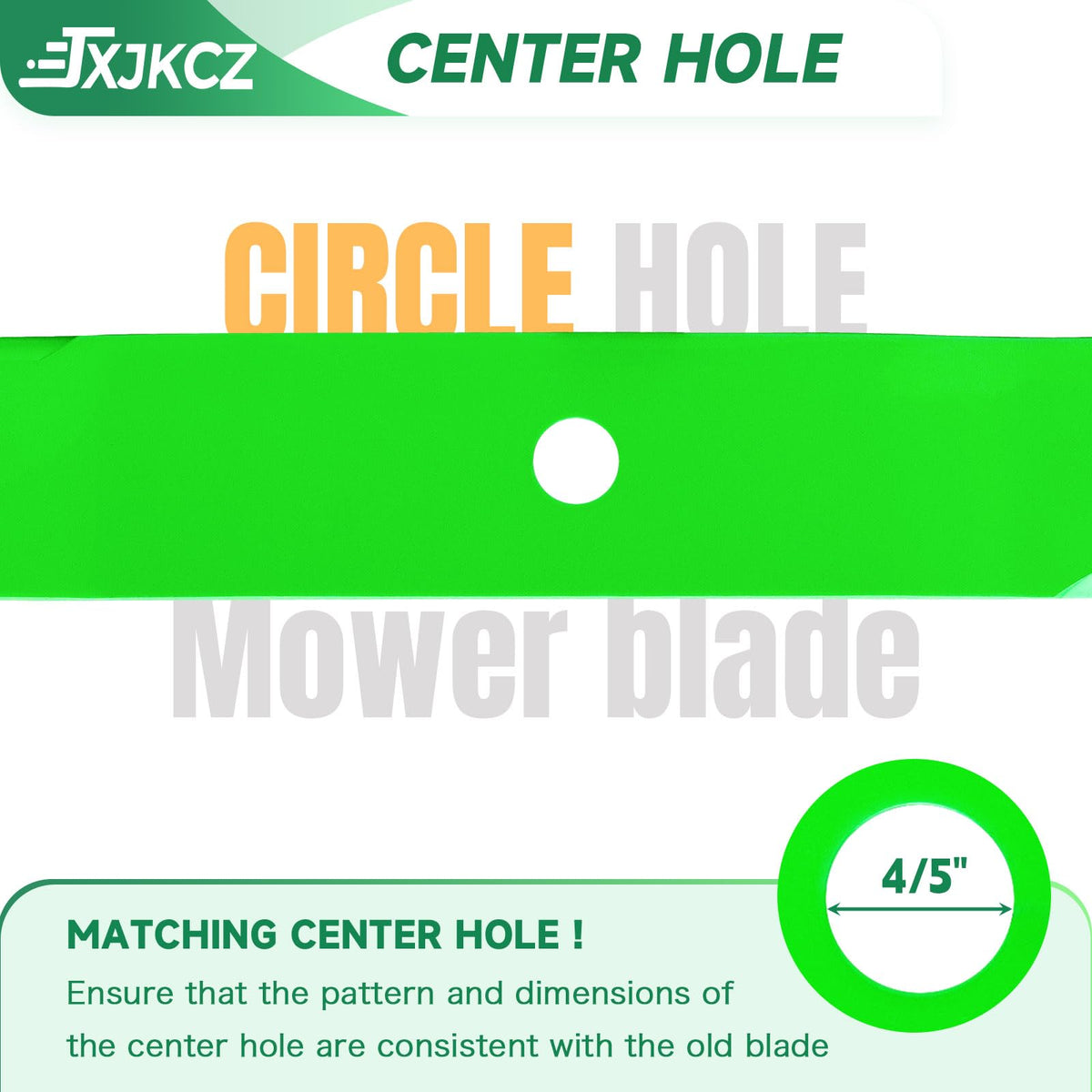 JXJKCZ blade edge close-up highlights precise cut for cleaner lawn lines.