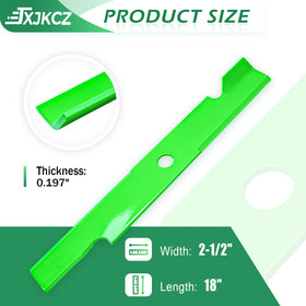 JXJKCZ replacement blades showing OEM references for Exmark and Toro models