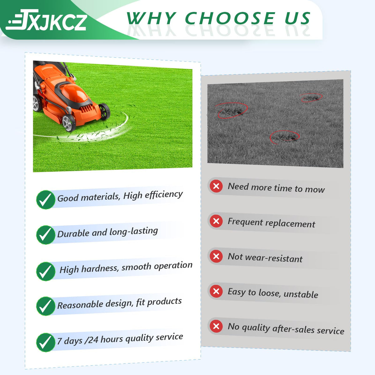 JXJKCZ packaging label lists OEM numbers covered for easy reference