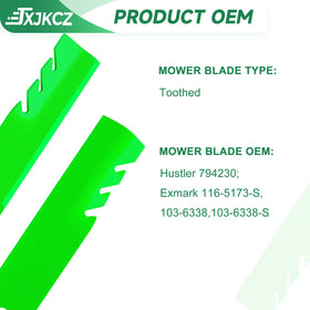 JXJKCZ blades install easily, reducing downtime during mowing sessions