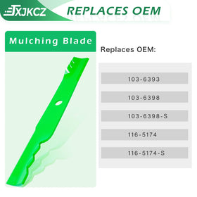 JXJKCZ Extreme Blade Fit compatibility chart illustrating broad mower compatibility.