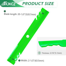 JXJKCZ Extreme Blade Fit pack displaying multiple blades for extended mowing sessions.