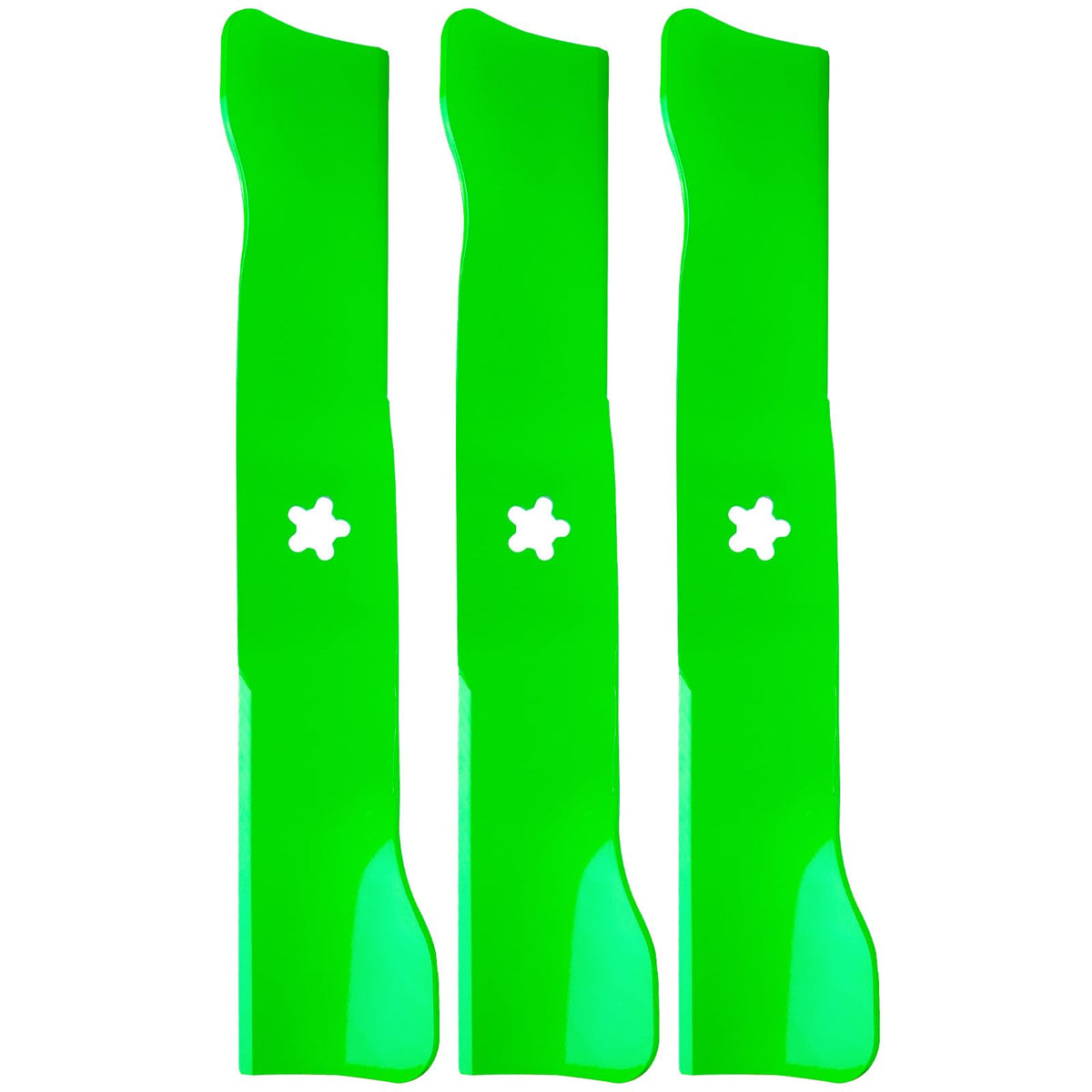 JXJKCZ high-lift blade for 48-inch deck, front view enhances mowing performance.