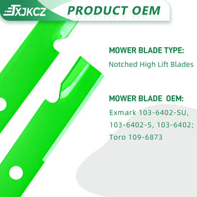 JXJKCZ blade hub and mounting area illustrating precise fit for Exmark Lazer Z