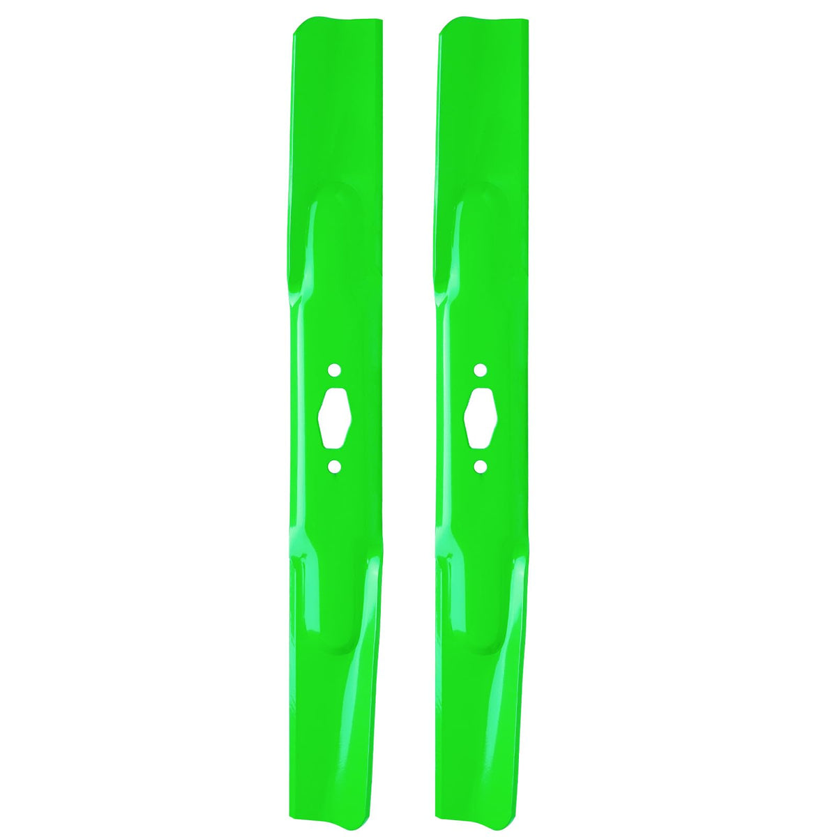 JXJKCZ ultra high-lift mower blade close-up for efficient lift and cut