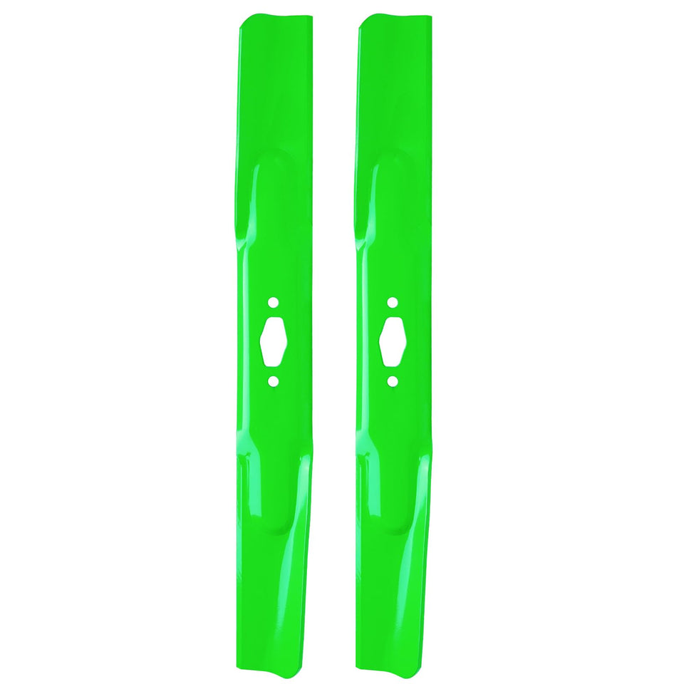 JXJKCZ ultra high-lift mower blade close-up for efficient lift and cut