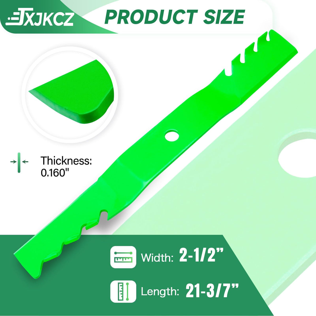 JXJKCZ OEM replacement blade ready for John Deere mower models UC22008/M170642.