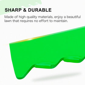 JXJKCZ rust-resistant coating emphasizes outdoor durability on mowing days.