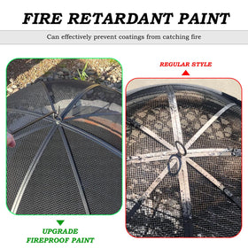 JXLXYY fire pit screen top ring allows safe, easy movement and tending.