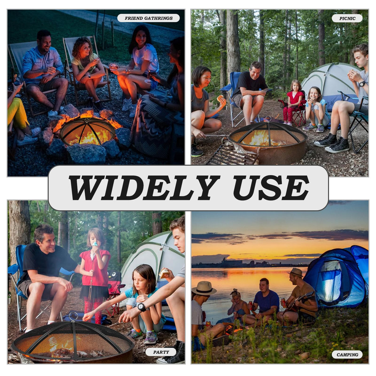 JXLXYY compatible with various fire pits and bowls for camping