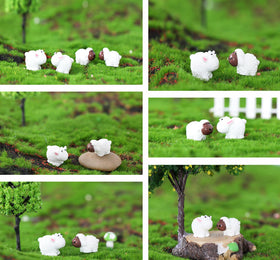 Jxpinet mini sheep figurine flower pot decor brightens spaces.