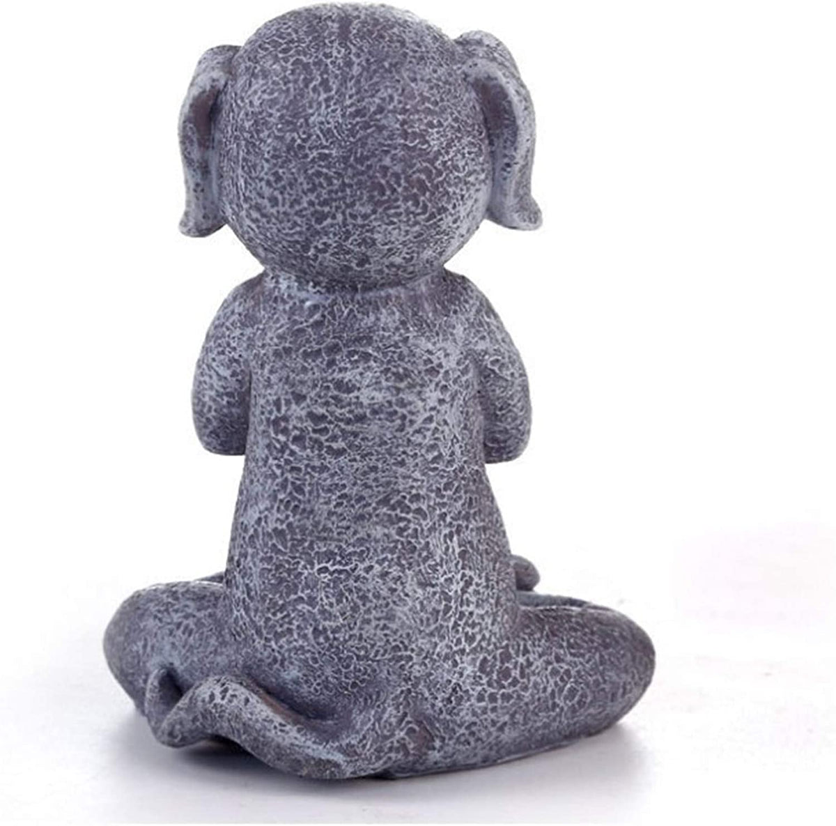 Jxueych zen dog Namaste miniature enhances outdoor mini landscapes with calm charm.