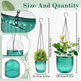 JxyHauteresce 6-5 inch planter with reservoir ensures steady moisture for thriving herbs.