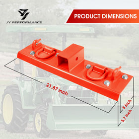 JY PERFORMANCE grab handle with chain hook and D-ring for reliable cargo securing.