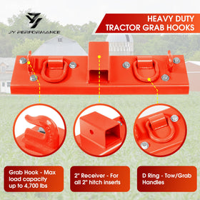 JY PERFORMANCE powder-coated steel finish resists rust and lasts longer in rugged use.