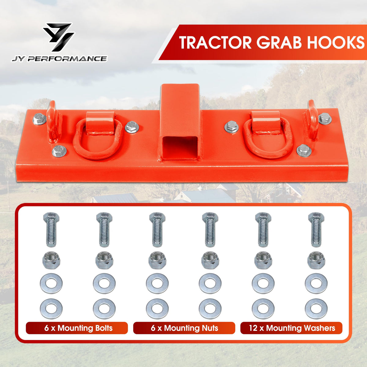 JY PERFORMANCE reinforced top edge improves bucket versatility without sacrificing strength.