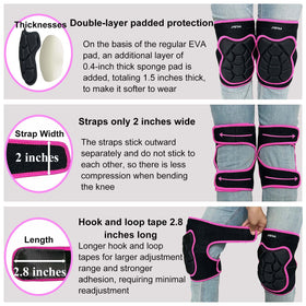 JYBTAA knee pads in garden use emphasize protection while kneeling on tiles.