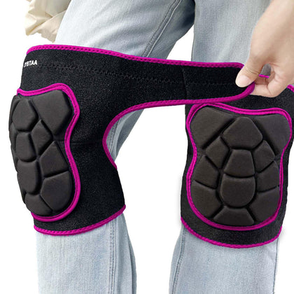 JYBTAA knee pads side view for comfortable kneeling during gardening tasks.