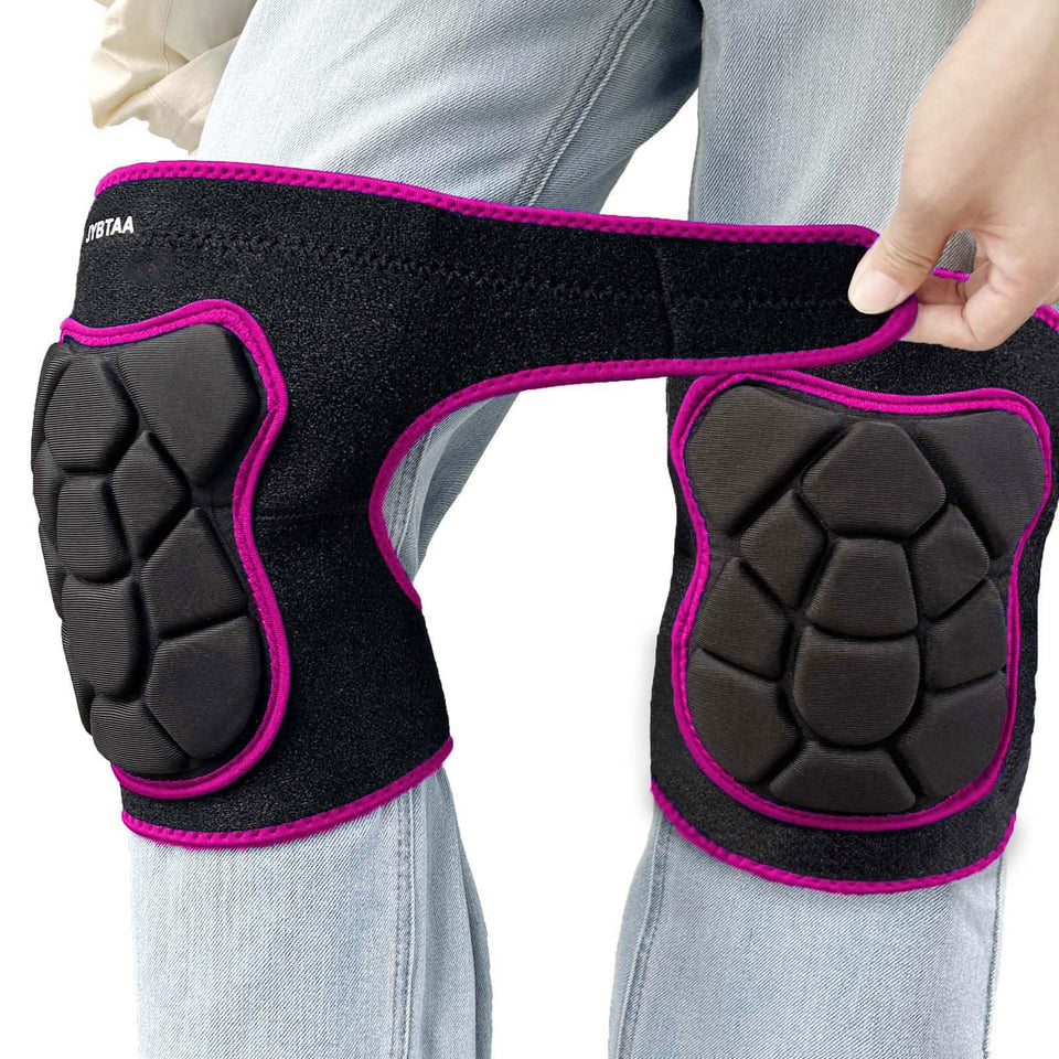 JYBTAA knee pads side view for comfortable kneeling during gardening tasks.