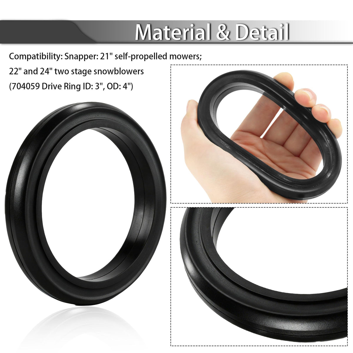 JYCJCF drive ring replaces Snapper parts 1-0927, 2-3364, 7023364, 704059.