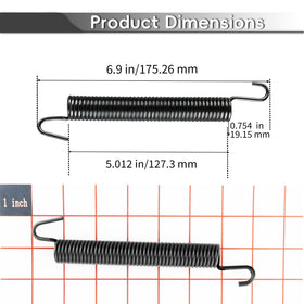 JYCJCF 532105709 replacement spring in a two-pack simplifies on-hand mower repairs