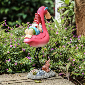 Jy.Cozy resin garden gnome offers durable outdoor use