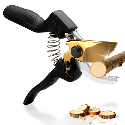 JYI&FORGE bypass pruning shears with ultra-sharp blade for clean cuts.