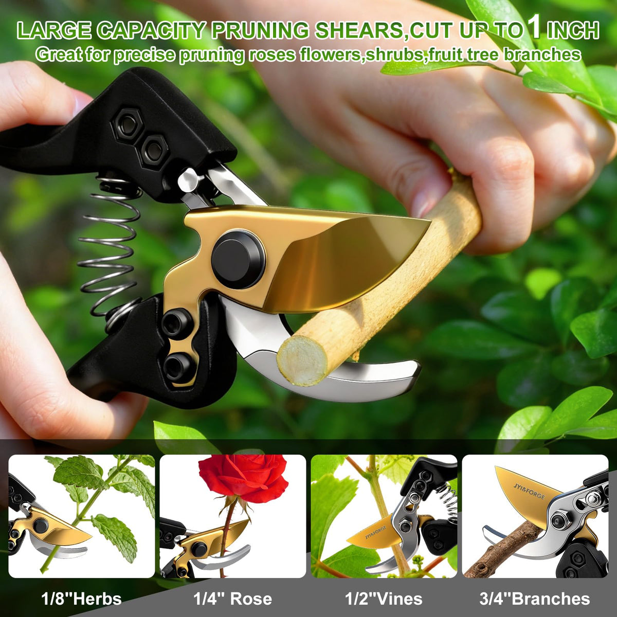 JYI&FORGE safety lock keeps blades closed when not in use.