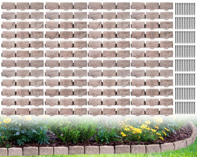 JYINCPED stone-look edging 68ft neat borders for flower beds