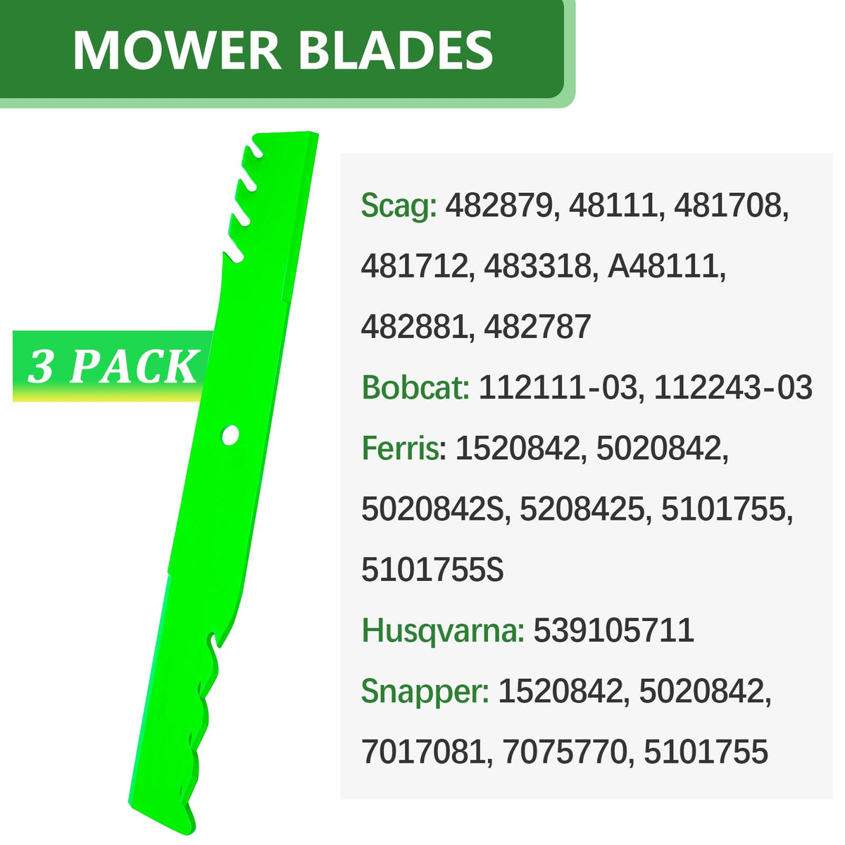 JYLEYJ 482879 blades ready for instant deck replacement