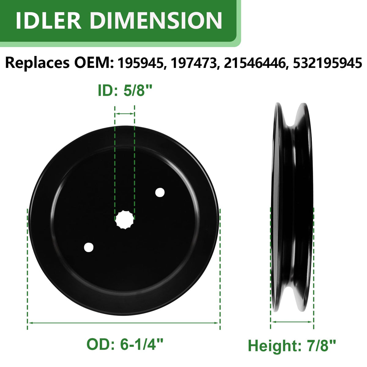 JYLEYJ belt replacement 21546607 for reliable deck performance