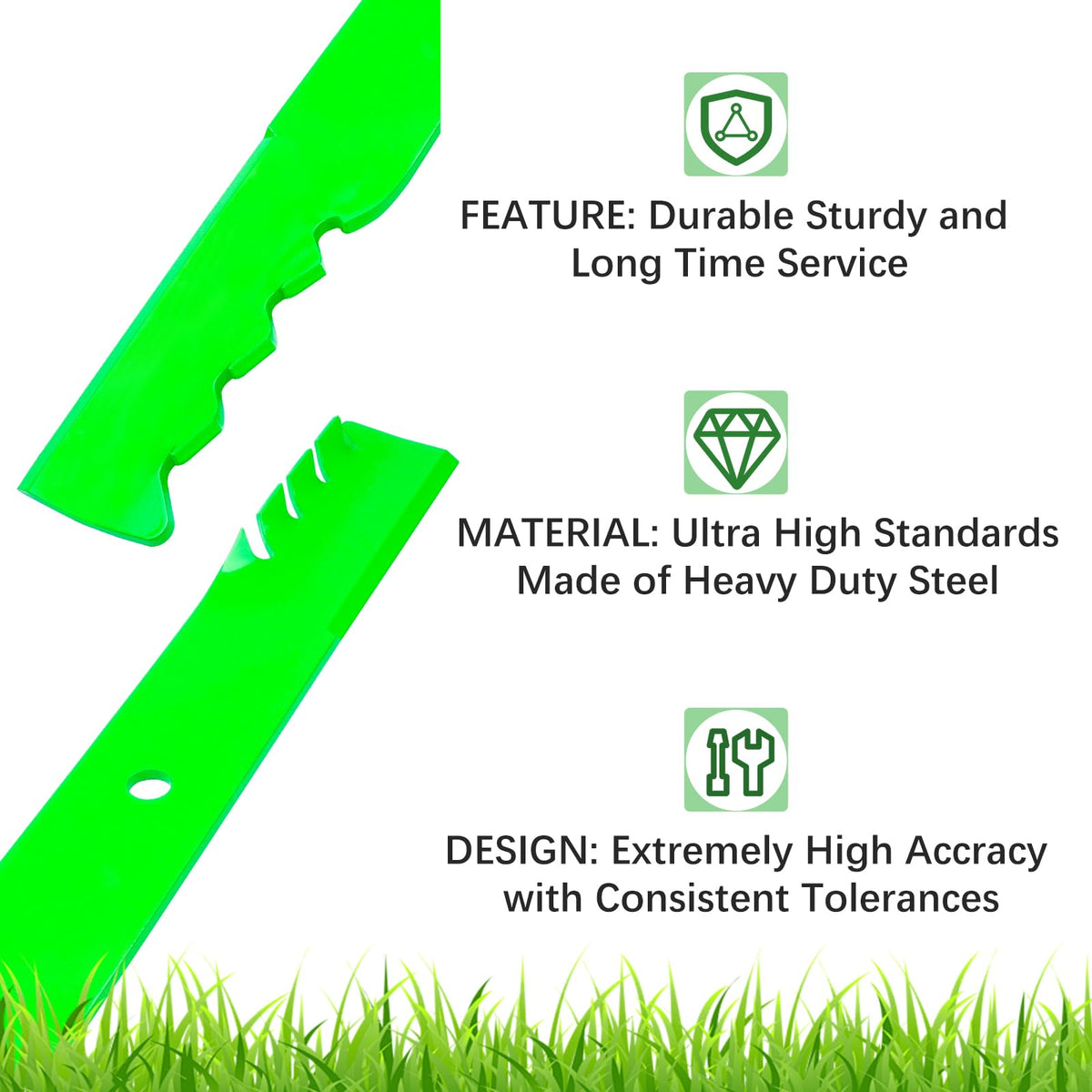 Three-pack JYLEYJ blades ready for installation