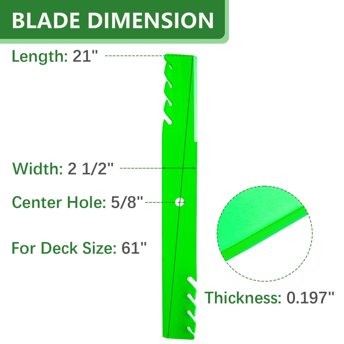 JYLEYJ blades compatibility chart shows wide OEM replacements