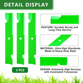 JYLEYJ 17 15/16 inch blade length focuses on consistent mowing performance.