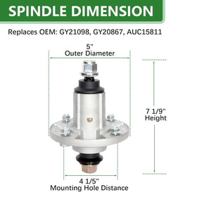 Second JYLEYJ spindle Gy21098 supports balanced mowing performance.