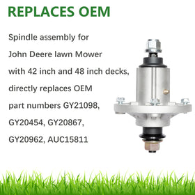 Contents of the JYLEYJ spindle kit include two spindles, eight bolts, and nuts.