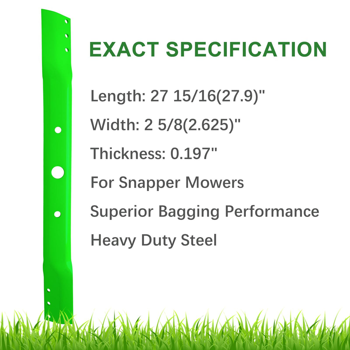 JYLEYJ high lift blades 27-15/16 inch length for precise cuts